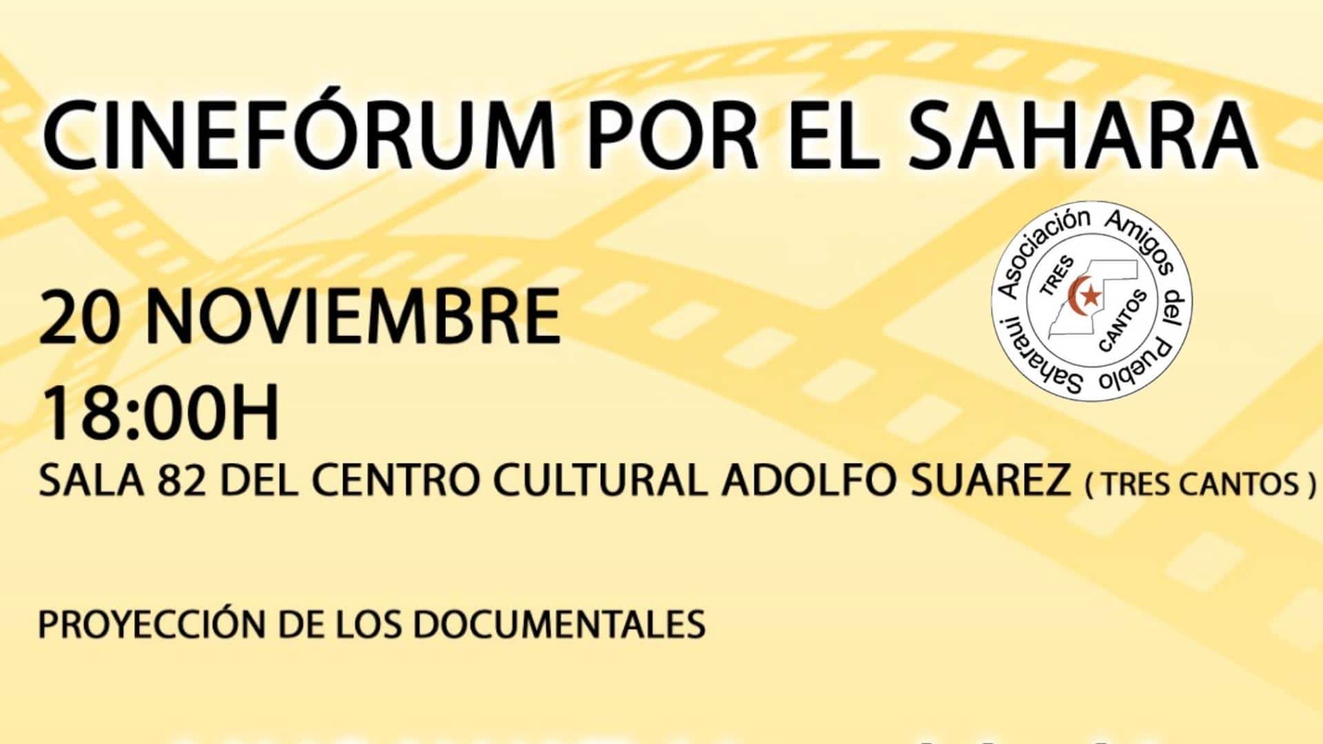 Cine forum y recital de poesía Tres Cantos Sahara